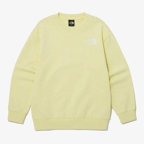 노스페이스키즈맨투맨 JQS NM5MP02V 키즈 에센셜 SWEAT셔츠 LIGHT YELLOW