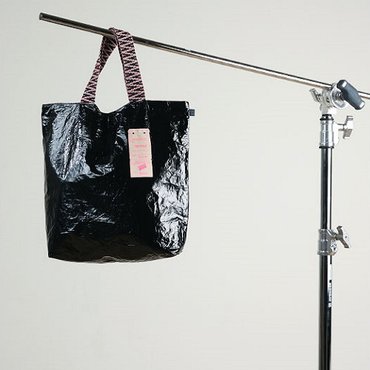 미야앤솔 가벼운 방수성 타이벡소재 데일리토트에코백 블링블랙 잭슨