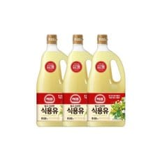 해표 식용유 콩기름 1.8L 3개