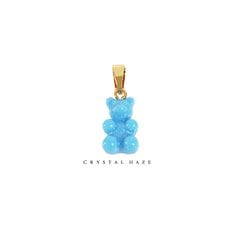 [정품] 크리스탈 헤이즈 Classic Notalgia Bear Pendant - Lagoon (CCT-Lagoon)