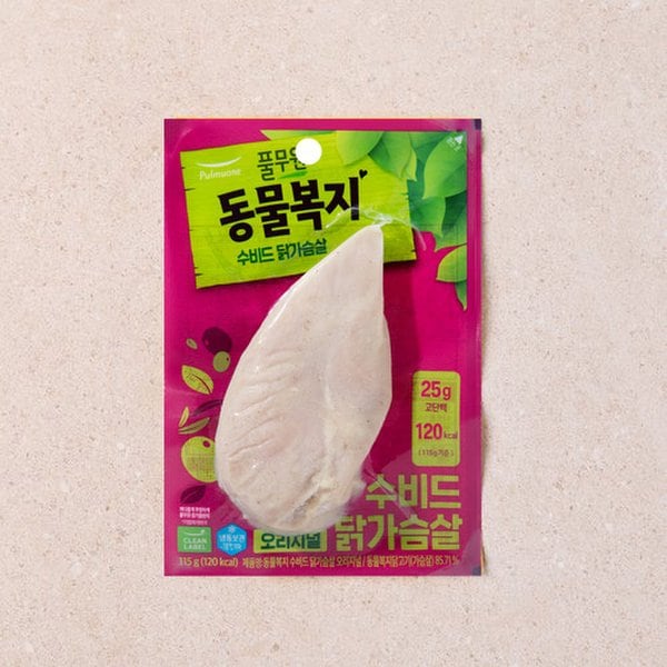 동물복지 수비드 닭가슴살 오리지널 115g