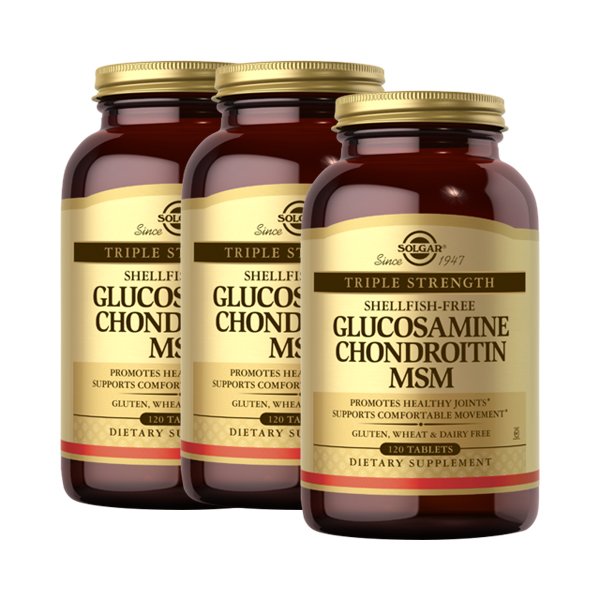 [해외직구] 솔가 트리플 스트랭스 글루코사민 콘드로이틴 MSM 120정 x3