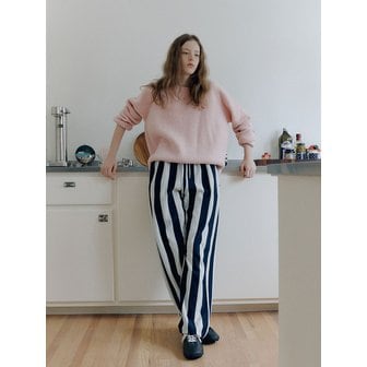 Neib Striped Jersey Banding Pants (navy)