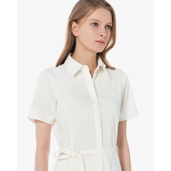 [시흥점] 린넨 반팔 셔츠 드레스 EF219E-55G