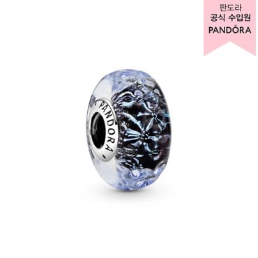 판도라 [백화점 보증서 제공]웨이비 다크 블루 무라노 글라스 오션 참 _798938C00