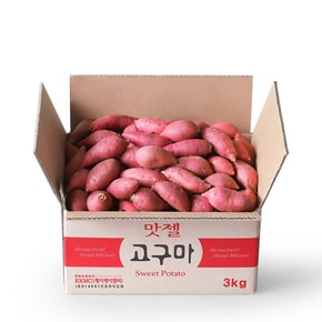 [9/19(목)부터 순차출고]해남 황토 단밤고구마 중사이즈 3kg (40~80g) 고구마 전문 맛젤