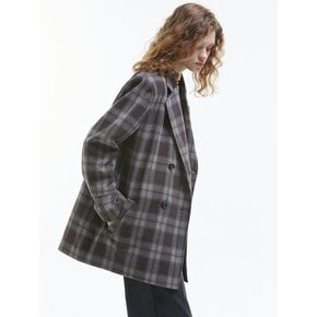 OverSize Check Blazer [Beige]