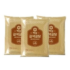 백설 갈색설탕 3kg x3개