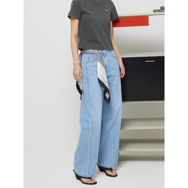 SIS Wide Denim Pants_BL