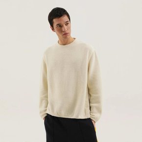 [해외배송] 25 F/W 화이트 리브드 스웨터 WITH 슬릿 F04MEL001JER001-4100 B0051847308
