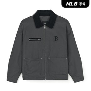 [코리아공식] 베이직 카라 워크자켓 BOS (D.Grey)