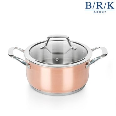 BRK 모던쉐프 코퍼 통3중 동냄비 양수 20cm