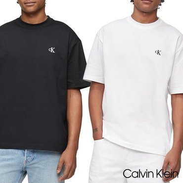 Calvin Klein 캘빈클라인 CK 모노그램 로고 크루넥 티셔츠 2컬러 남성 반팔