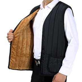 KEEP WARM 남성 패딩 융털조끼 방한 털조끼 등산 낚시 아웃도어 작업복 조끼