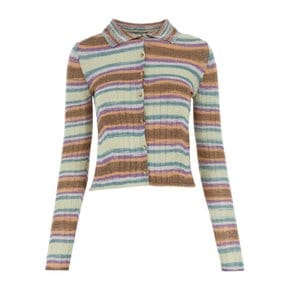 [해외배송] 기마구아스 자수 아크릴 블렌드 긴팔티셔츠 JULIETAPOLO  MULTICOLOR