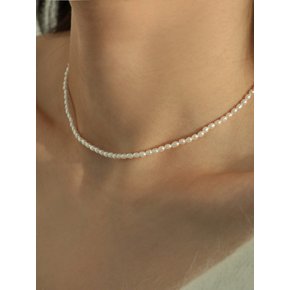 14K goldfilled baby rice pearl necklace