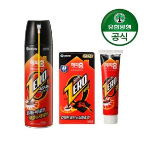 해피홈 큰 바퀴벌레용 제거 Kit(겔 60g+베이트 8입+바퀴제로 에어로솔)