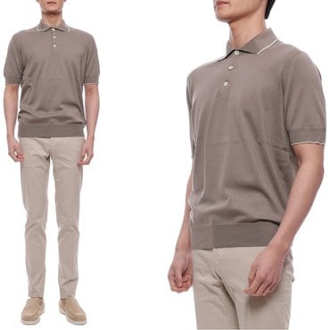 브루넬로쿠치넬리 25SS 남성 폴로 반팔티셔츠 (M29805205 CZM82 25S)