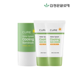 큐어 쿨링선크림40ml 2개+쿨링선스틱 1개_P360621000