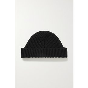 Ribbed Cashmere Beanie 블랙