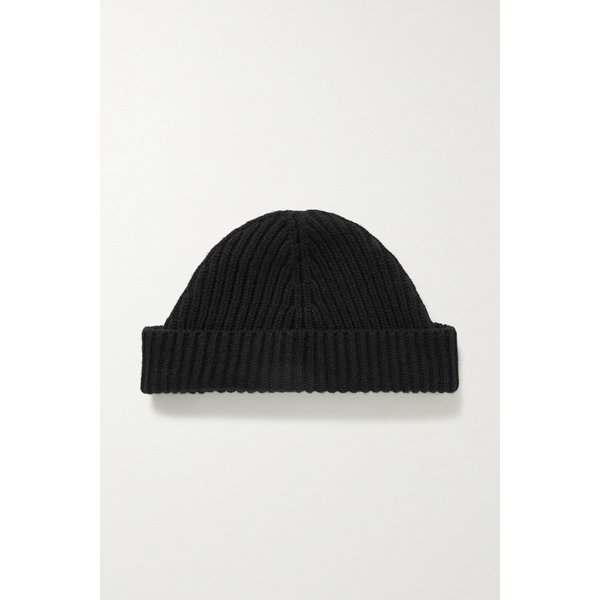 Ribbed Cashmere Beanie 블랙