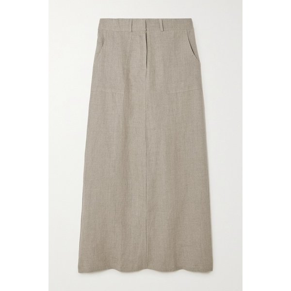 페이스풀 넷 서스테인 암렐리 리넨 맥시 스커트 뉴트럴 1647597326074797