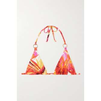 루이자발루 루이자 발루 장식 프린트 트라이앵글 비키니 탑 1647597287956624