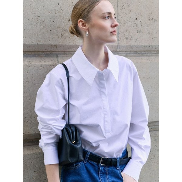 히든 제니 셔츠 - WHITE