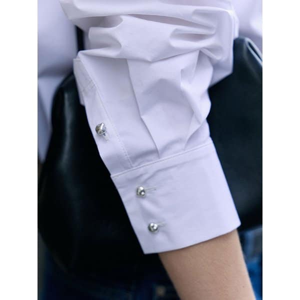 히든 제니 셔츠 - WHITE