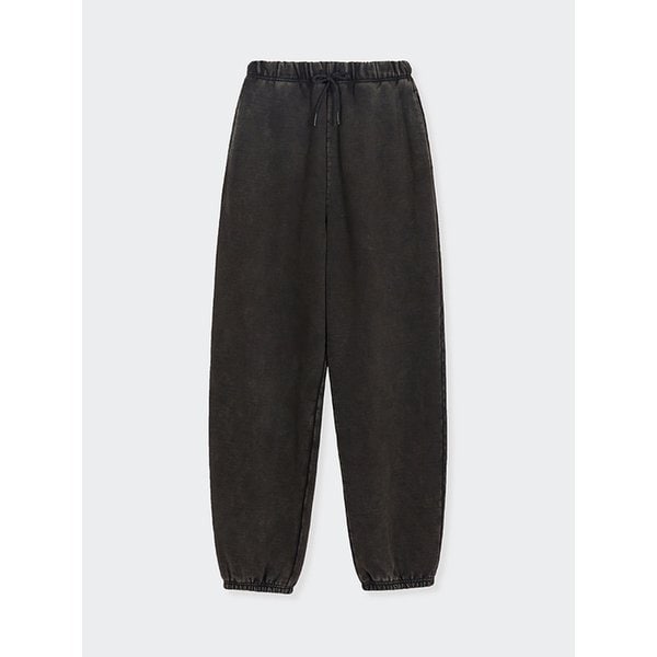 루즈 조거 워시드 블랙