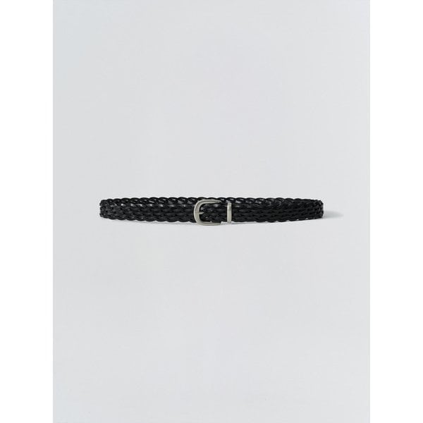 Long Braid Weaving Belt_Black