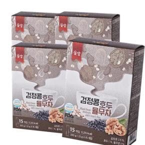 꽃샘 검정콩 호두 율무차 플러스 330g (22g x 15개입) 4개