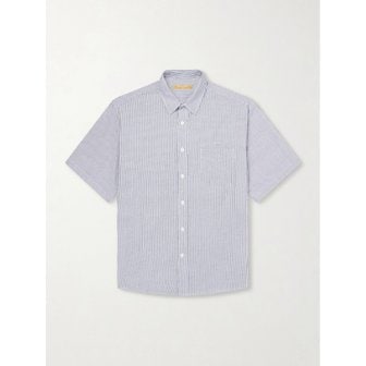 프리즘웍스 스트라이프 코튼 블렌드 시어서커 셔츠 46376663163037699