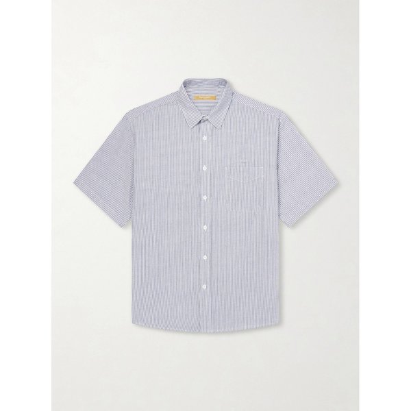 프리즘웍스 스트라이프 코튼 블렌드 시어서커 셔츠 46376663163037699