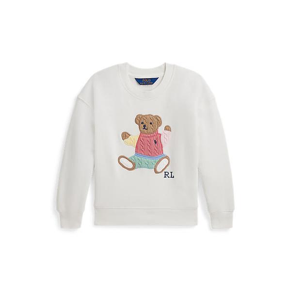 폴로 키즈 여아 2-6세 폴로 베어 테리 스웨트셔츠(CWPOKNIR8020571100)