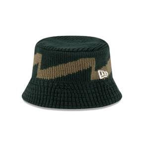 New Era 캡 니트 비니모자 Hat Pattern 다크그린 Bucket Hat 9596453