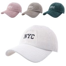 NYC 골덴 볼캡 6color 남자 여자 커플 겨울 방한 골프 야구모자/OM-C28016