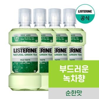 NS홈쇼핑 리스테린 내추럴 그린티 마일드 750mlx4[33922838]