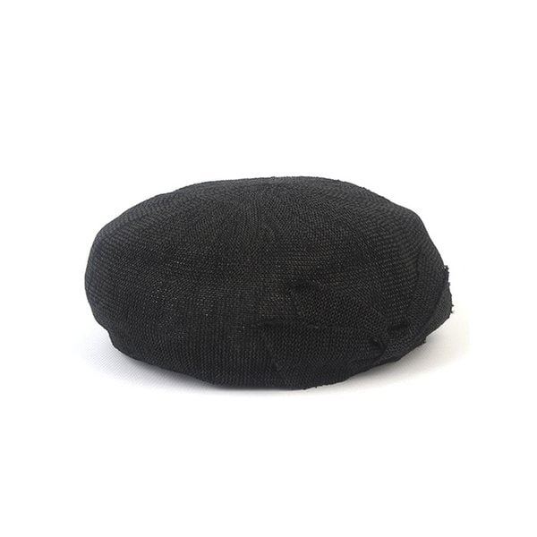 Summer Ribbon Black Beret 베레모