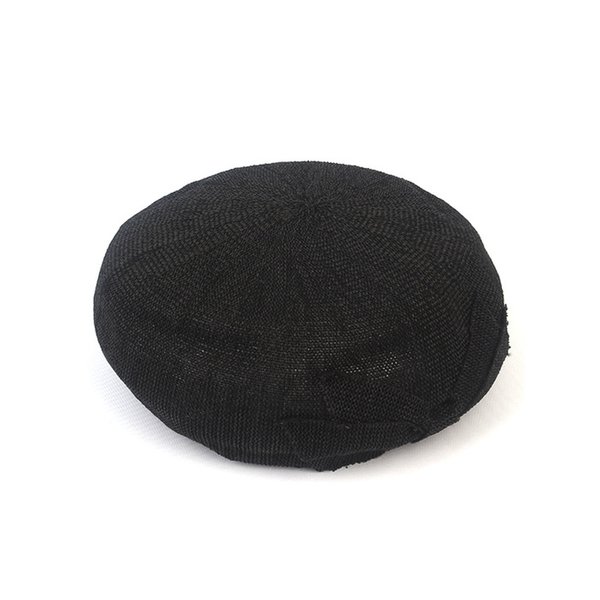 Summer Ribbon Black Beret 베레모