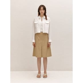 A-LINE WIDE PLEATED PT (BEIGE)