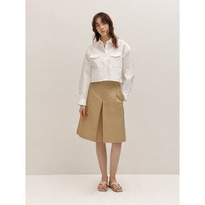 A-LINE WIDE PLEATED PT (BEIGE)