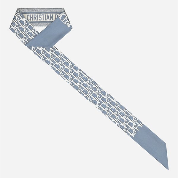 [시흥점] [디올]5F 15DOB106I600 524 오블리크 미차 스카프 실크 트윌 블루