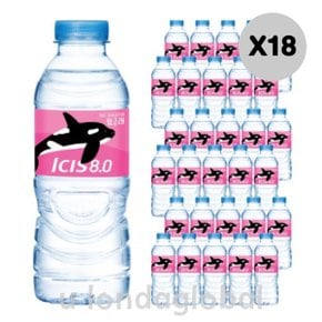 아이시스 8.0 미니 휴대용 행사용 생수 300ml 60개X18