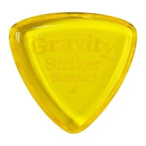 GRAVITY GUITAR PICKS Striker -Standard- GSRS4P 4.0mm Yellow 기타 픽