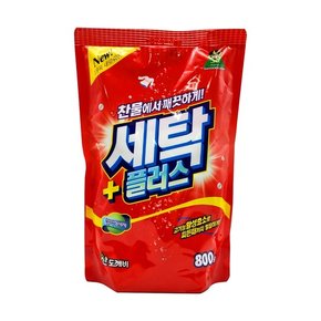 세탁플러스 800g 리필 세탁세제 가루 분말형