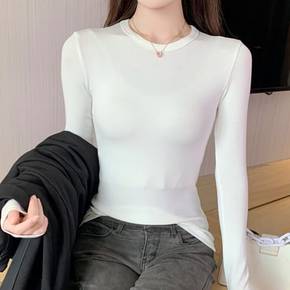 / NT1042 심플 데일리 기본 라운드넥 긴팔 티셔츠