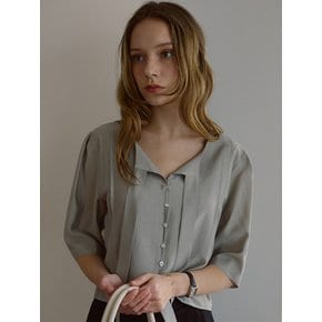 Bailey Tie Blouse [Beige]