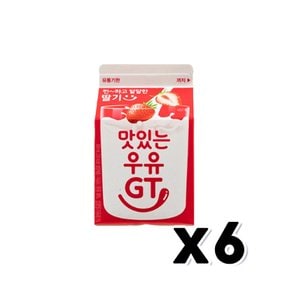 남양 맛있는우유 딸기우유 팩음료 300ml x 6개