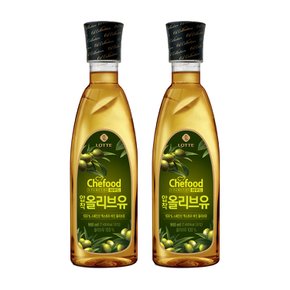 [본사직영] Chefood 압착올리브유 900mlx2개